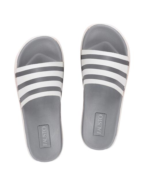 grey slip on flip flops - 17289752 - Standard Image - 1