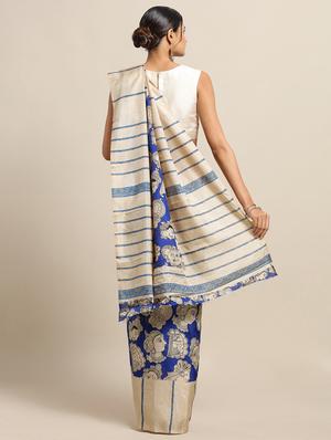 kalamkari chanderi saree with blouse - 17289840 - Standard Image - 2