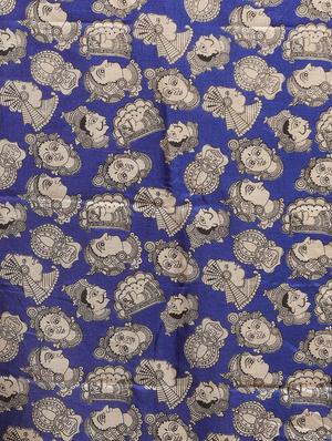 kalamkari chanderi saree with blouse - 17289840 - Standard Image - 6
