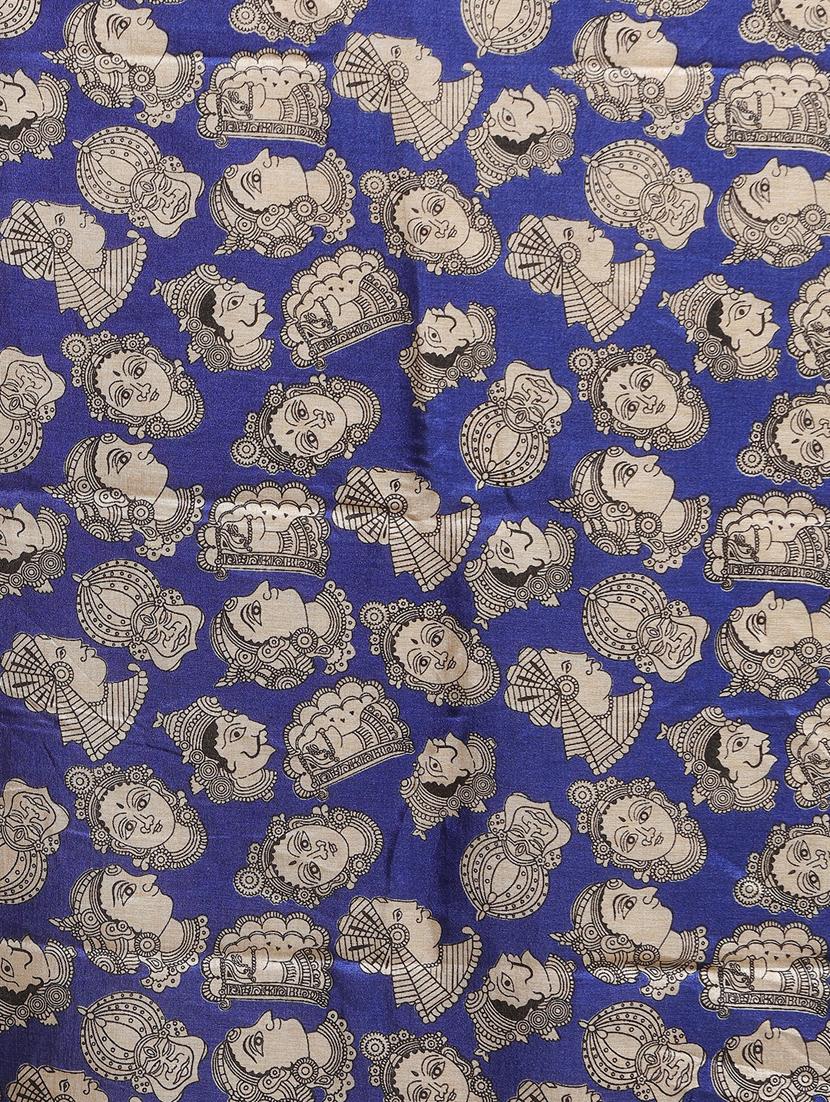 kalamkari chanderi saree with blouse - 17289840 - Zoom Image - 6