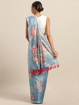 floral maheshwari saree with blouse - 17289851 - Standard Image - 2