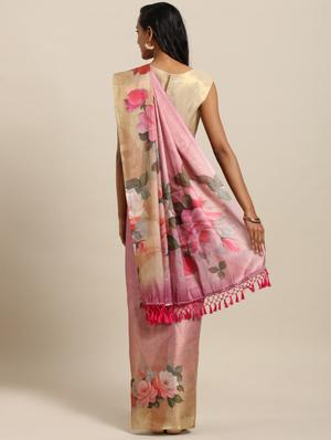 floral maheshwari saree with blouse - 17289905 - Standard Image - 2