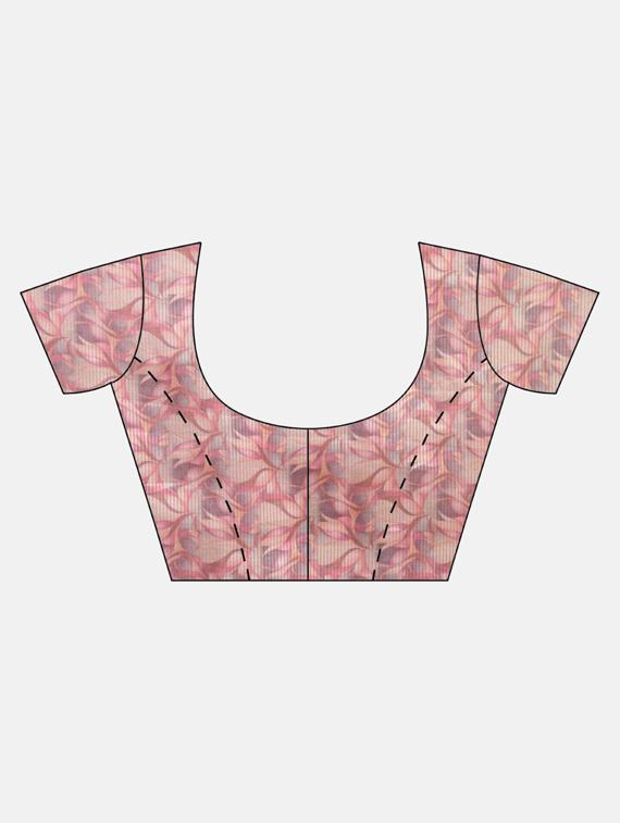 floral maheshwari saree with blouse - 17289905 - Zoom Image - 3