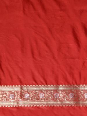 self design banarasi saree with blouse - 17289912 - Standard Image - 4