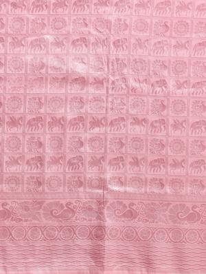 solid baluchari saree with blouse - 17289957 - Standard Image - 4