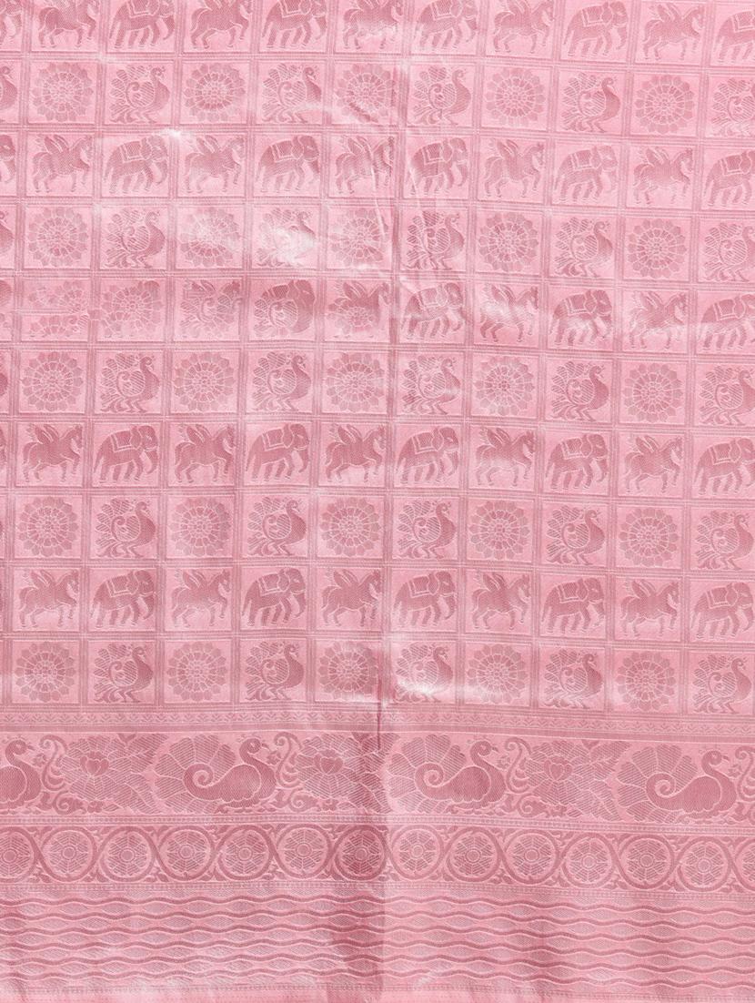solid baluchari saree with blouse - 17289957 - Zoom Image - 4