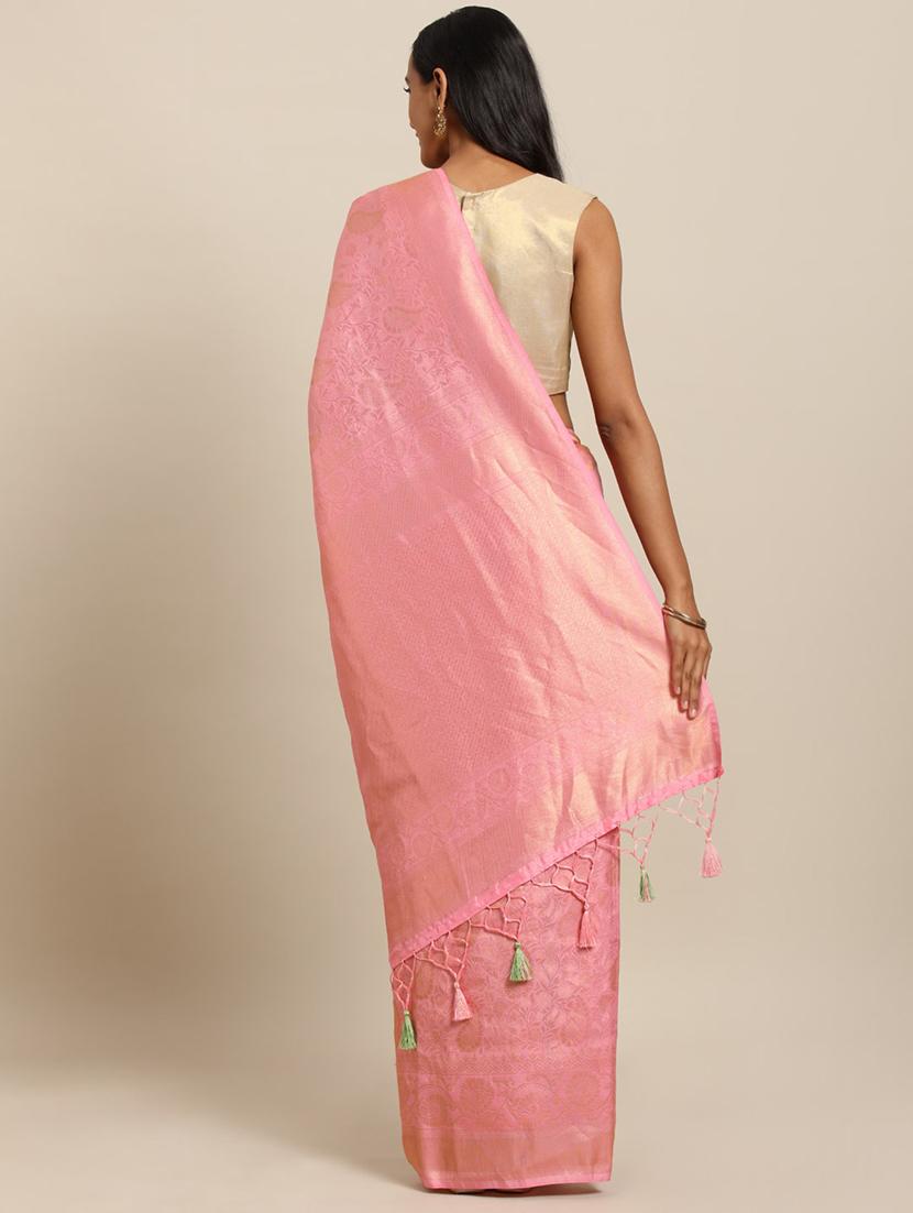 pastel baluchari saree with blouse - 17289965 - Zoom Image - 2