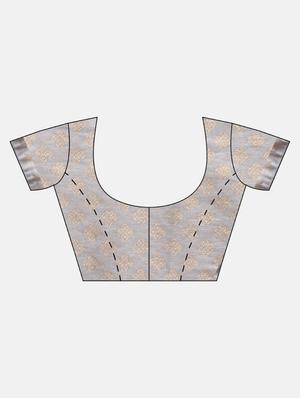 pastel baluchari saree with blouse - 17289967 - Standard Image - 3