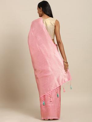 solid baluchari saree with blouse - 17289969 - Standard Image - 2