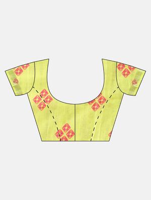 bandhani printed saree with blouse - 17289990 - Standard Image - 3