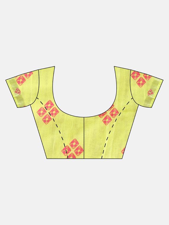 bandhani printed saree with blouse - 17289990 - Zoom Image - 3