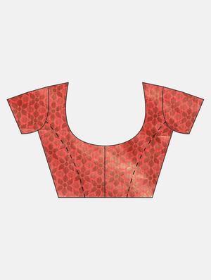 floral kanjivaram saree with blouse - 17290021 - Standard Image - 3