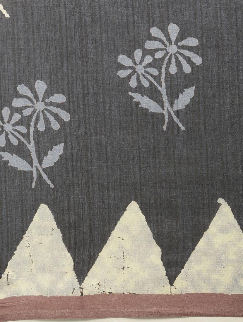 dabu printed saree with blouse - 17290041 - Zoom Image - 5