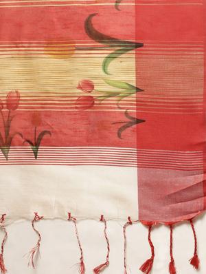 floral bhagalpuri saree with blouse - 17290052 - Standard Image - 5