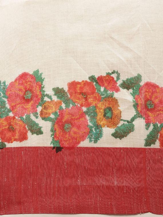 floral bhagalpuri saree with blouse - 17290054 - Zoom Image - 5