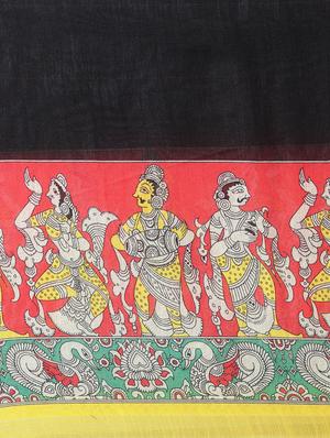 kalamkari printed saree with blouse - 17290149 - Standard Image - 4