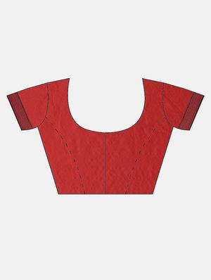 self design jamdani saree with blouse - 17290187 - Standard Image - 5