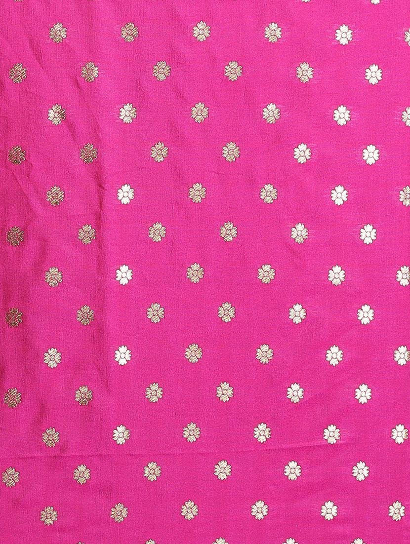 self design banarasi saree with blouse - 17290264 - Zoom Image - 3