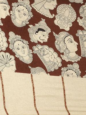 printed bordered saree with blouse - 17290282 - Standard Image - 4