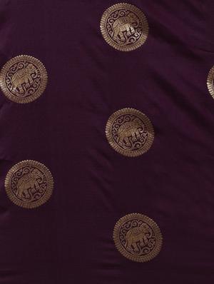 self design banarasi saree with blouse - 17290296 - Standard Image - 3