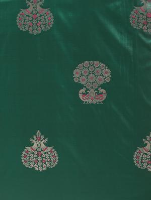 self design banarasi saree with blouse - 17290297 - Standard Image - 4