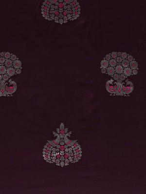 self design banarasi saree with blouse - 17290298 - Standard Image - 3