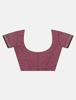 conversational handloom saree with blouse - 17290312 - Standard Image - 6