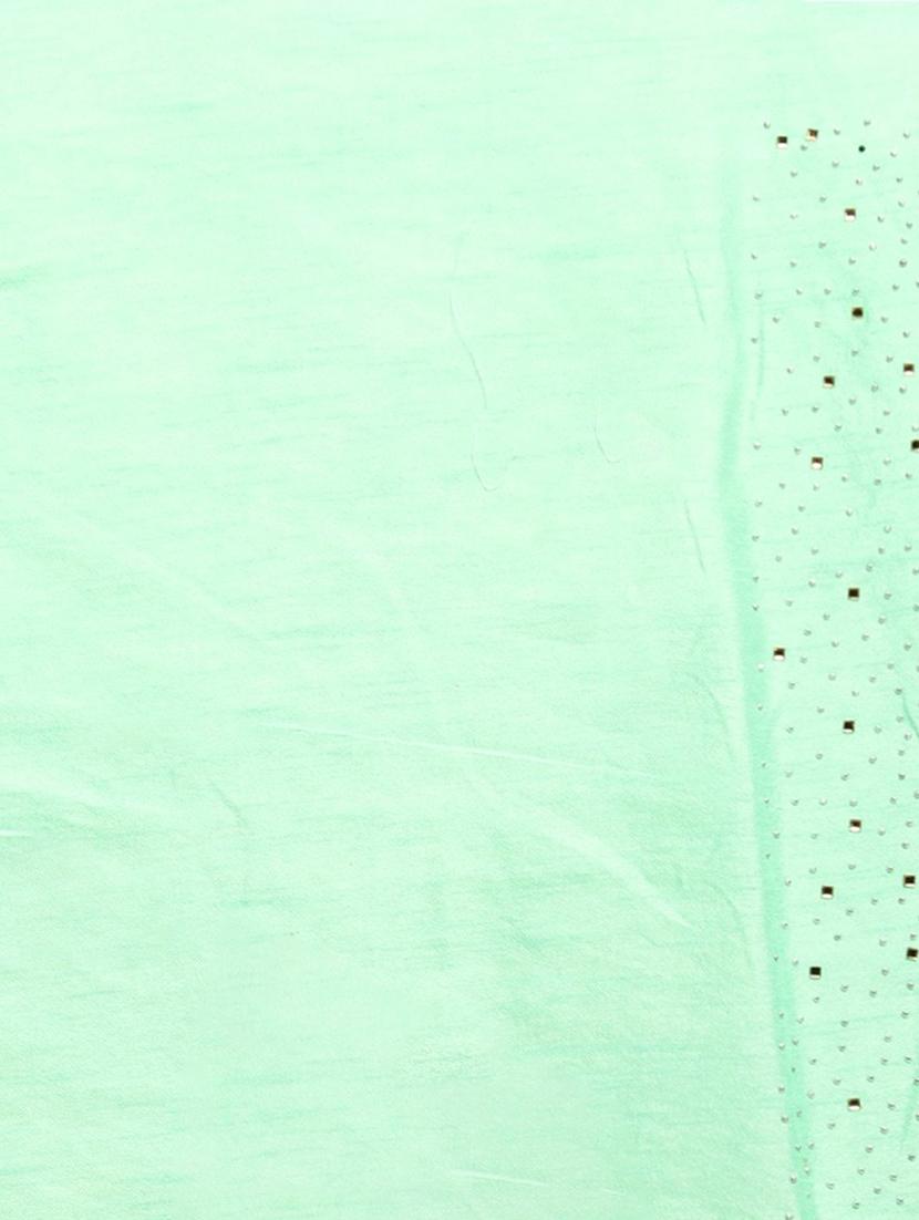 solid plain saree with blouse - 17290318 - Zoom Image - 4