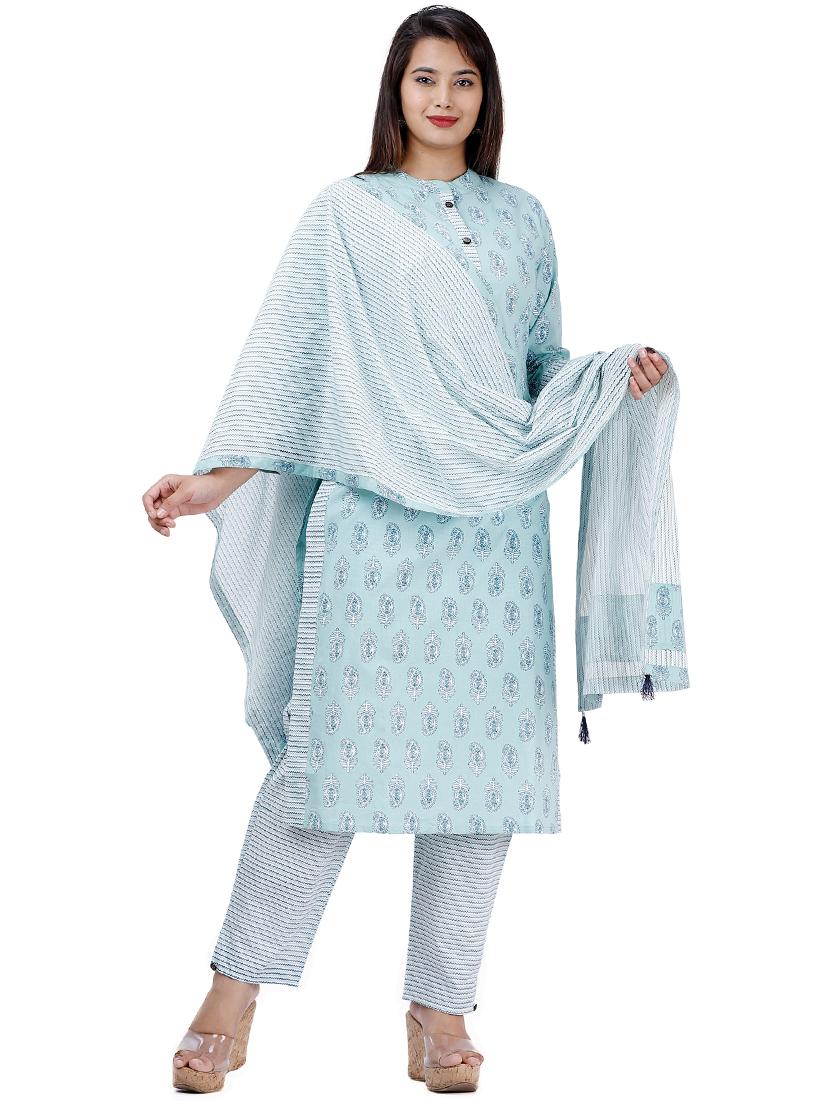 paisley kurta pant set - 17290324 - Zoom Image - 1