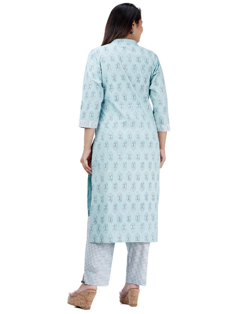 paisley kurta pant set - 17290324 - Zoom Image - 3