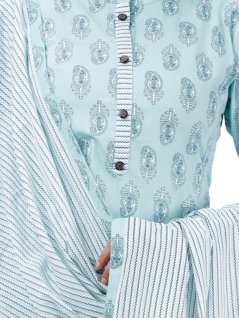paisley kurta pant set - 17290324 - Zoom Image - 4