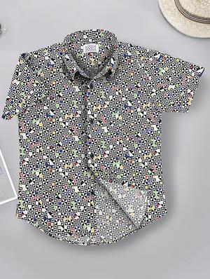 black colored cotton shirt - 17290368 - Standard Image - 3