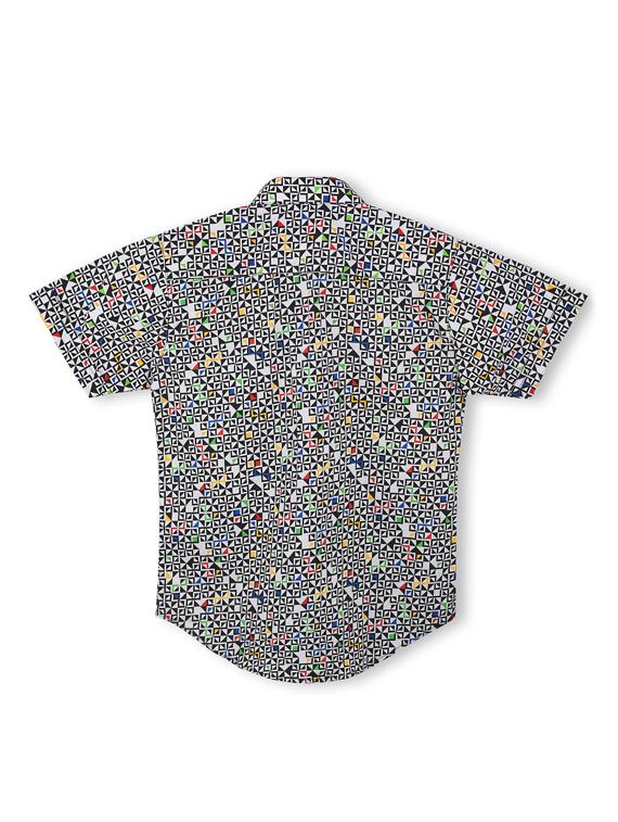 black colored cotton shirt - 17290368 - Zoom Image - 2