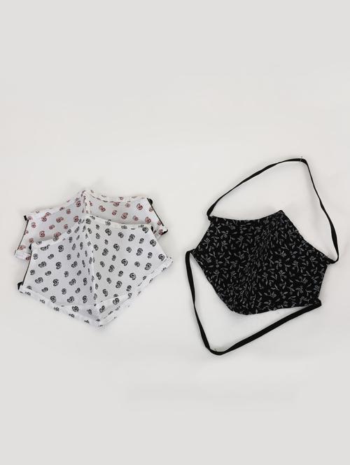 multi colored cotton anti-pollution men mask (pack of 3) - 17291113 - Standard Image - 1