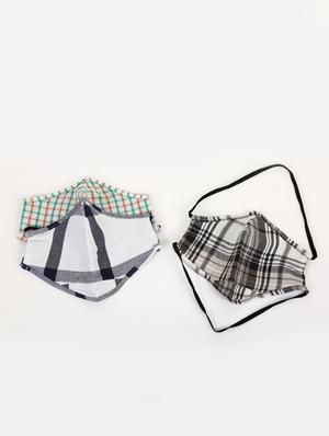 multi colored cotton anti-pollution men mask (pack of 3) - 17291113 - Standard Image - 3