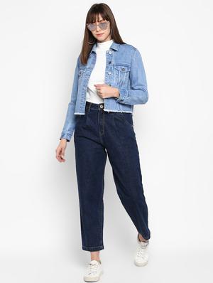 button up denim jacket - 17291134 - Standard Image - 4