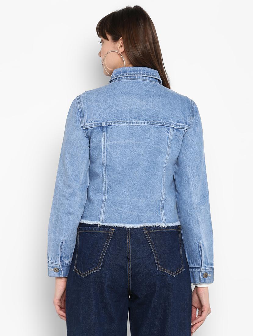 button up denim jacket - 17291134 - Zoom Image - 3