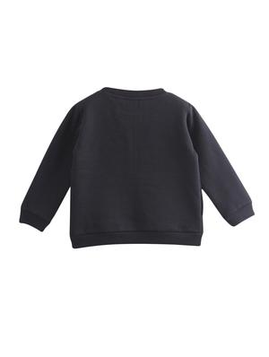 black cotton sweatshirt - 17291138 - Standard Image - 2