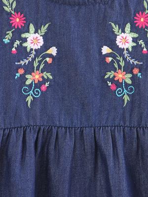 blue cotton frock - 17291145 - Standard Image - 3