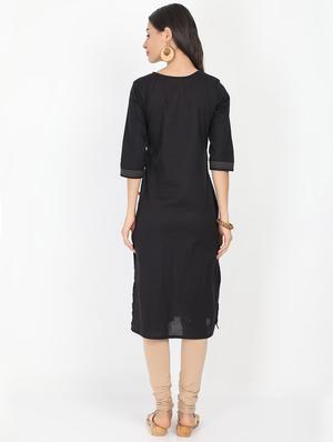embroidered straight kurta - 17291539 - Standard Image - 3