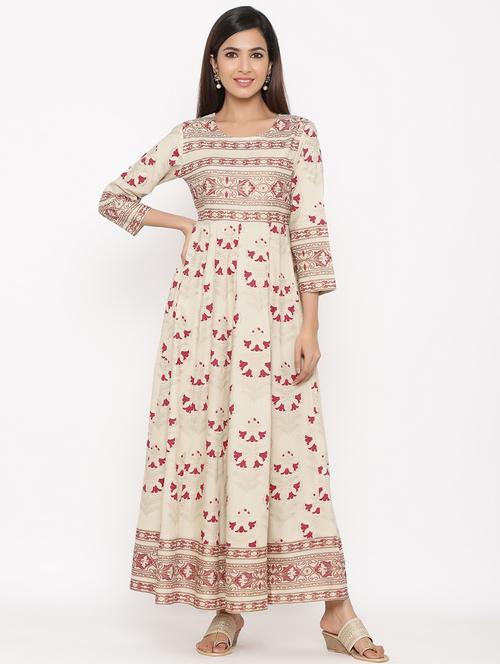floral anarkali ethnic dress - 17292259 - Very Small Image - 1