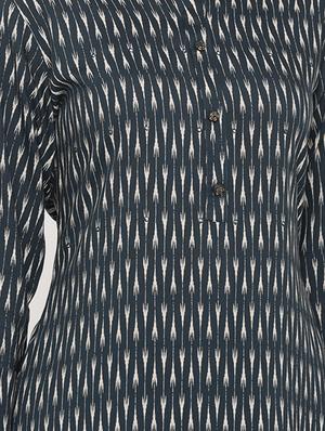 ikat print straight kurti - 17292286 - Standard Image - 5