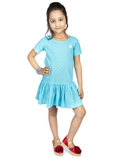 blue cotton frock - 17292290 - Standard Image - 1