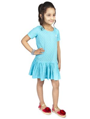 blue cotton frock - 17292290 - Standard Image - 2