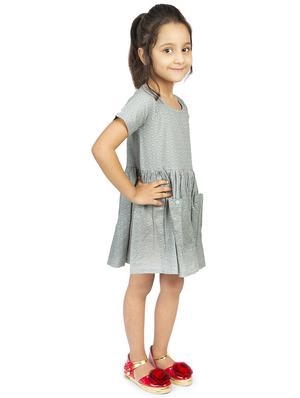grey cotton frock - 17292292 - Standard Image - 2