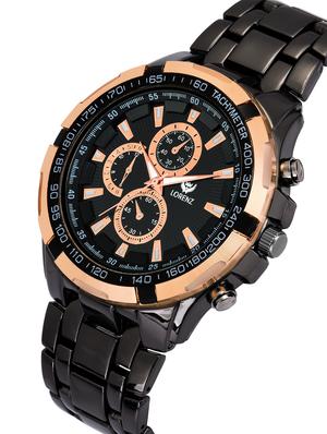 lorenz black dial analog watch watch & leather bracelet for men\boys | 3058-br4 - 17292479 - Standard Image - 2
