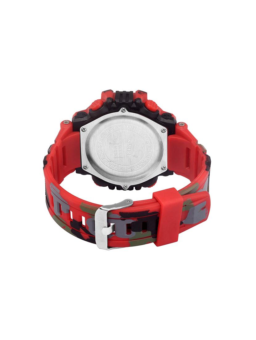 lorenz digital multicolor dial watch & leather bracelet for men\boys | 3038-br4 - 17292482 - Zoom Image - 3