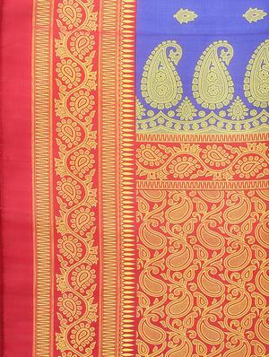 bordered printed saree with blouse - 17292880 - Standard Image - 3