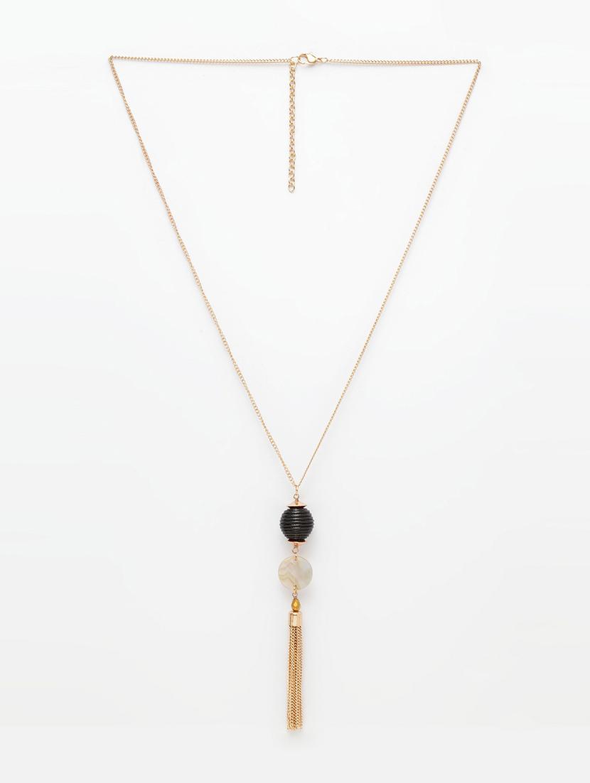 black brass long necklace - 17293148 - Zoom Image - 2