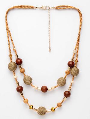 multi colored brass short necklace - 17293149 - Standard Image - 2